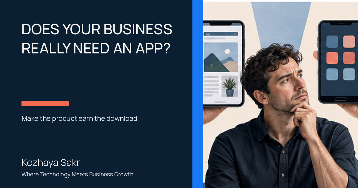 Mobile App or Website First? A Business Decision Guide